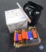 A boxed mini halogen oven, shredder,