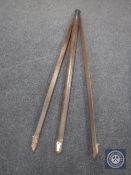 An antique tripod stand
