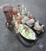 A tray of Beswick foal (a/f), Maling dish,