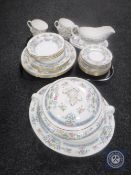 Twenty-six pieces of Royal Worcester floral tea and dinner china