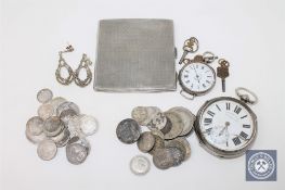 An Art Deco silver cigarette case, Trevitt & Sons, Chester 1928,