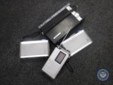 A tray of two Roberts radio,