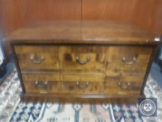 A pine television stand