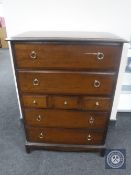 A Stag Minstrel seven drawer chest