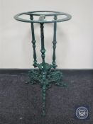 A Victorian cast iron table base