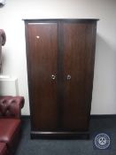 A Stag Minstrel double door hanging wardrobe
