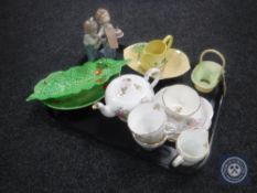 A tray of bone china tea for two,