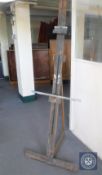 A vintage artist's easel