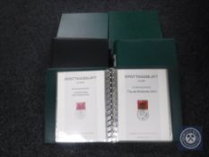 Five albums of German first day covers