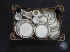 A box of Steelite Marina dinner ware