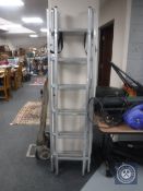 A Wickes triple section aluminium extension ladder