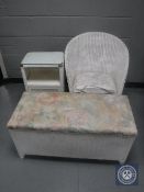 A painted loom bedroom set