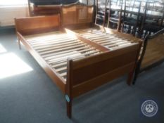 A 1970's Danish teak 3' bed frame