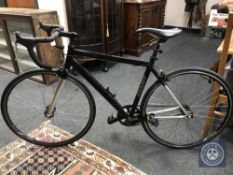 A Giant Compact aluminium frame fixed wheel (fixie) road bike,