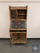 An Aesthetic period lacquered bamboo bureau,