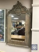 A continental Rococo style mirror