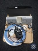 A Bose ipod dock and Logitec ipod dock,