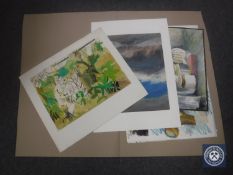 Donald James White : Botanic Gardens, watercolour, signed, dated Feb '66, 36 cm x 50 cm,