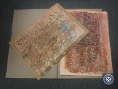 Donald James White : Christianna, watercolour, 60 cm x 84 cm, together with four similar,