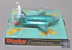 A Dinky Toys model 101 Thunderbirds 2 & 4, boxed.