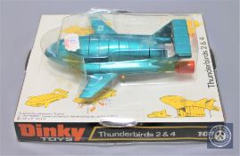 A Dinky Toys model 101 Thunderbirds 2 & 4, boxed.