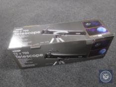A boxed Zennox 76 x 70 telescope