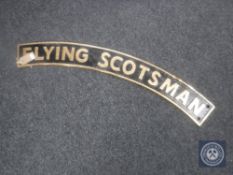 A cast iron plaque - Flying Scotsman