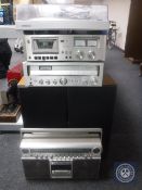 A Sanyo system 20 turntable together with a Sanyo stereo cassette deck RD5030 and Sanyo stereo