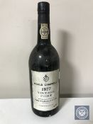 A bottle of 1977 Gould Campbell vintage port, 75 cl.