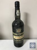 A bottle of 1980 Royal Oporto vintage port, 75 cl.