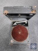 A Columbia table top gramophone