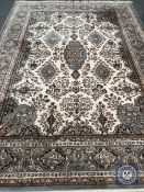 A machine made Indian style carpet,