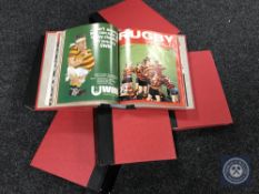 Six folio bindings containing numerous 