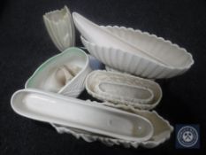 A tray of nine pieces of Sylvac pottery