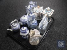 A tray of Nao figure of a ballerina,