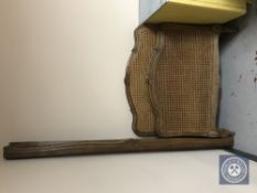 A pair of French bergere 3' bed frames