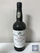 A bottle of 1980 Royal Oporto vintage port, 75 cl.