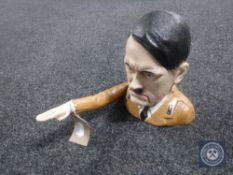 A cast iron novelty Hitler nut cracker