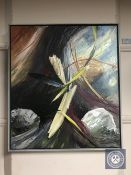 Continental school, oil on canvas still life,