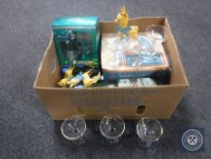 A box of Babycham ephemera