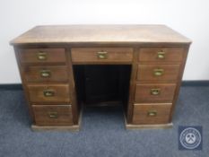 An early 20th century mahogany desk