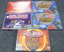 Five editions of Monopoly - Manchester United, World Cup France 98,