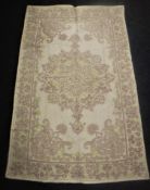 A Kashmir chain-stitch rug,