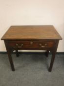 A George III mahogany side table,