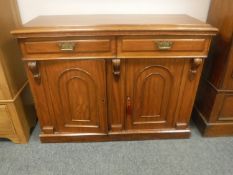 A Victorian mahogany side cabinet,