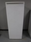 An upright freezer