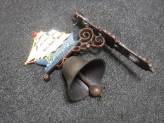 A cast metal door bell 