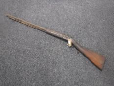 A 19th century percussion cap musket