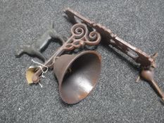 A cast metal door bell 