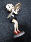 A cast metal figure of Betty Boop